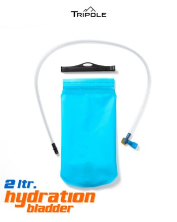 Tripole 2L Hydration Bladder for Running & Cycling | BPA-Free TPU Water Reservoir with Bite Valve